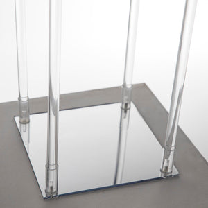 16" Clear Acrylic Flower Stand, Decorative Vase Table Centerpiece