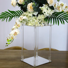 Load image into Gallery viewer, 16&quot; Clear Acrylic Flower Stand, Decorative Vase Table Centerpiece

