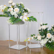 Load image into Gallery viewer, 16&quot; Clear Acrylic Flower Stand, Decorative Vase Table Centerpiece
